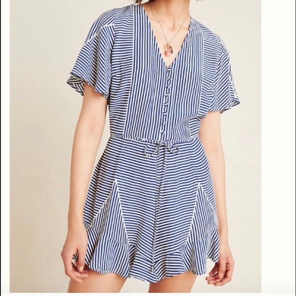 Anthropologie - Conditions Apply - Striped Romper - Picture 4 of 4